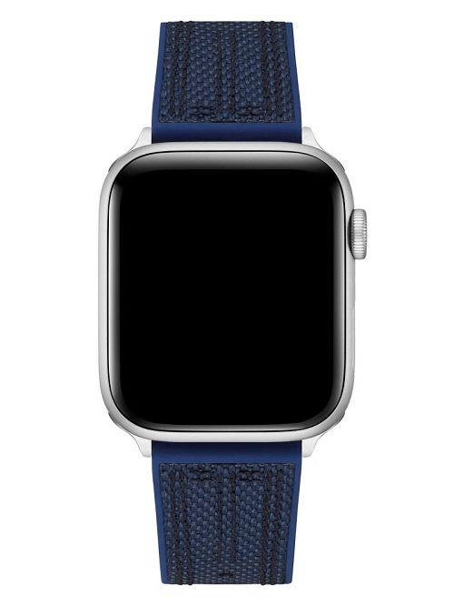 Guess Blue and Black Woven 42-45 mm Band for Apple Watch® Gri | GUESS-SN31630