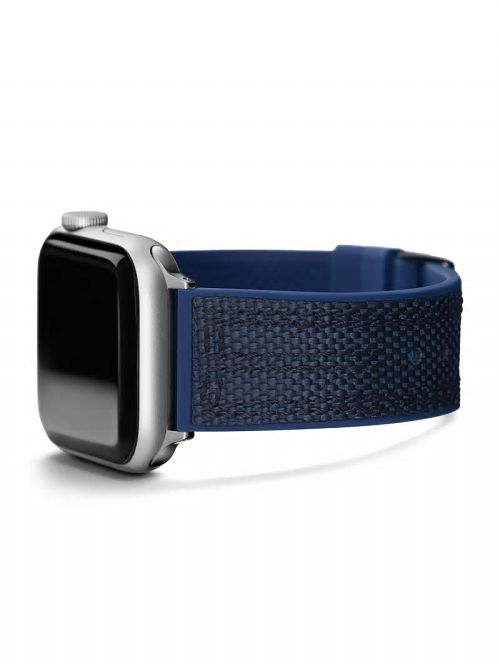 Guess Blue and Black Woven 42-45 mm Band for Apple Watch® Gri | GUESS-SN31630