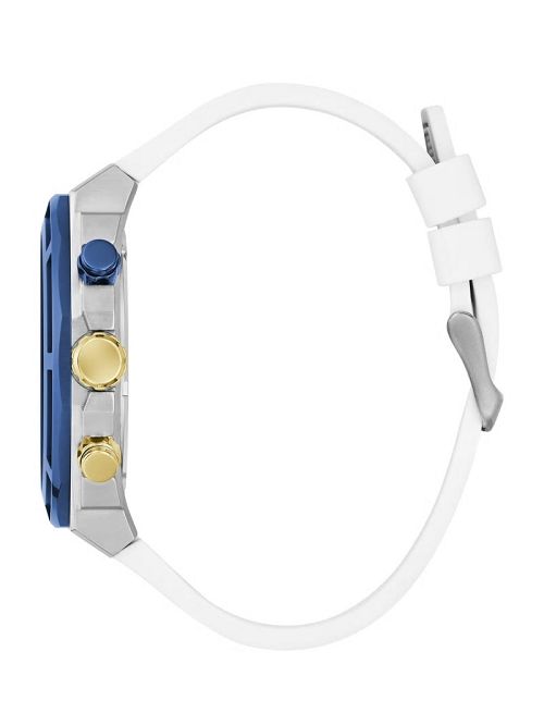 Guess Blue and Silver-Tone Chronograph Watch Aurii | GUESS-SN31675