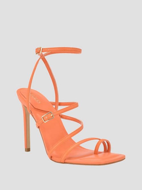 Guess Bolten Strappy Stiletto Heels Portocalii | GUESS-SN29810