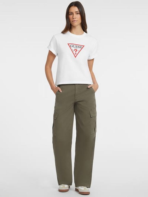 Guess Boxy Iconic Tee Albi | GUESS-SN27142