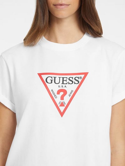 Guess Boxy Iconic Tee Albi | GUESS-SN27142