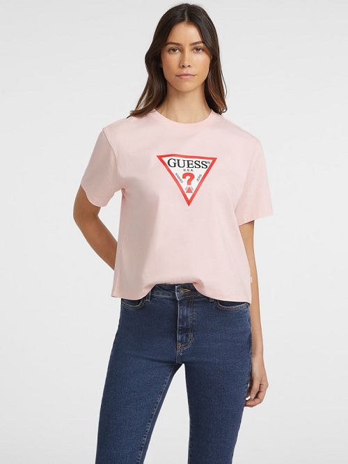 Guess Boxy Iconic Tee Roz | GUESS-SN27115