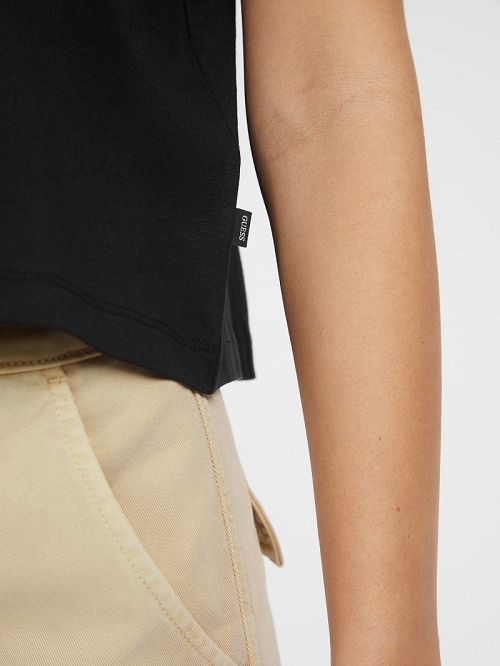 Guess Boxy Logo Tee Negrii | GUESS-SN27217