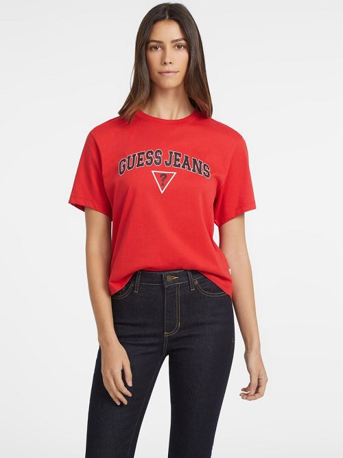 Guess Boxy Logo Tee Rosii | GUESS-SN27450
