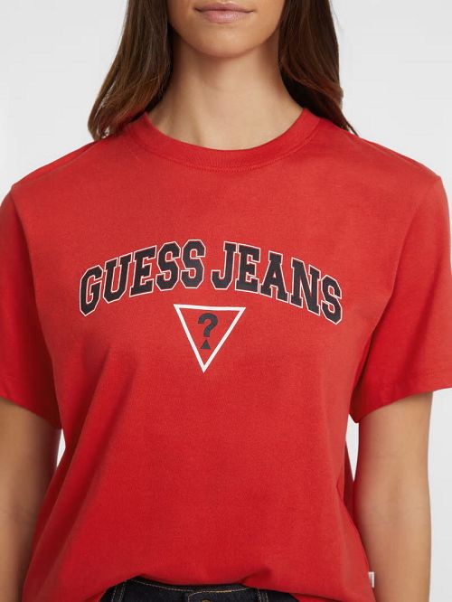 Guess Boxy Logo Tee Rosii | GUESS-SN27450