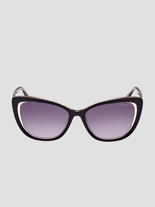 Guess Breast Cancer Awareness Cat Eye Sunglasses Negrii | GUESS-SN30063