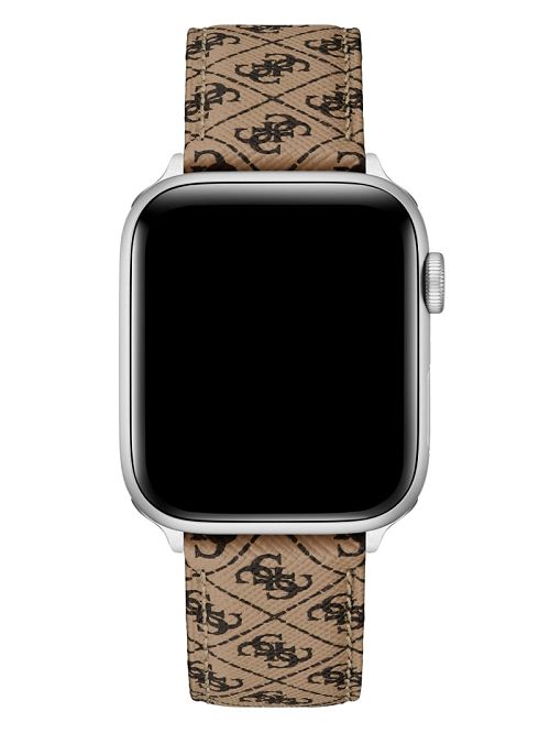 Guess Brown Logo Leather 42-45 mm Band for Apple Watch® Maro | GUESS-SN31623
