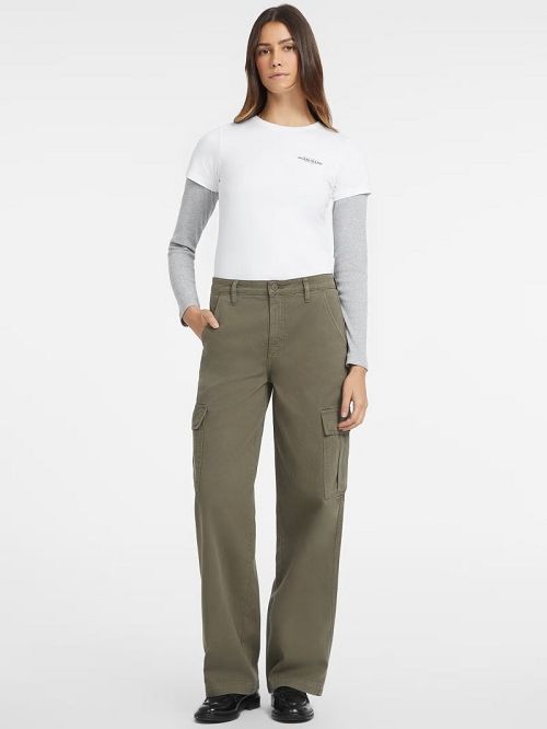Guess Cargo Chino Pants Verzi | GUESS-SN28216