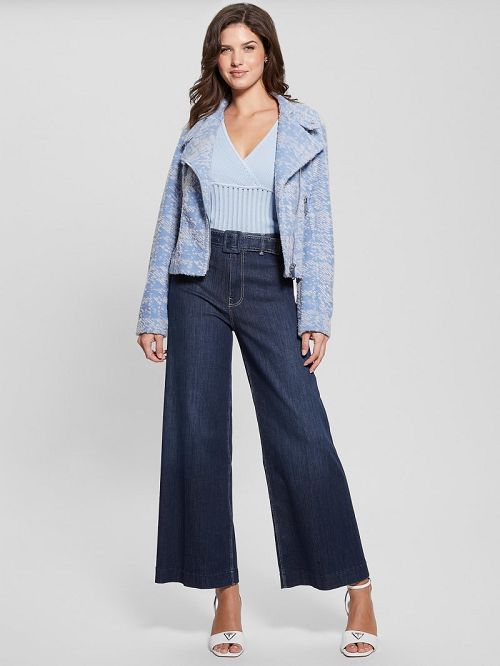 Guess Carolina Moto Jacket Albastri | GUESS-SN27873