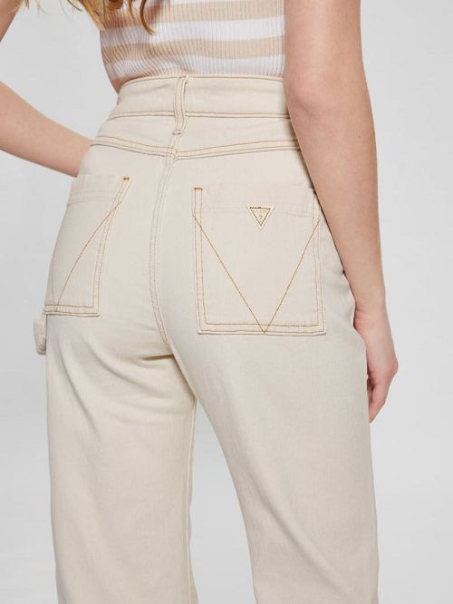 Guess Carrie Carpenter Jeans Bej | GUESS-SN26520