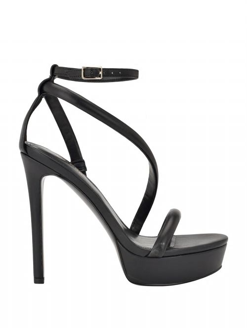 Guess Casilda Strappy Stiletto Heels Negrii | GUESS-SN29787