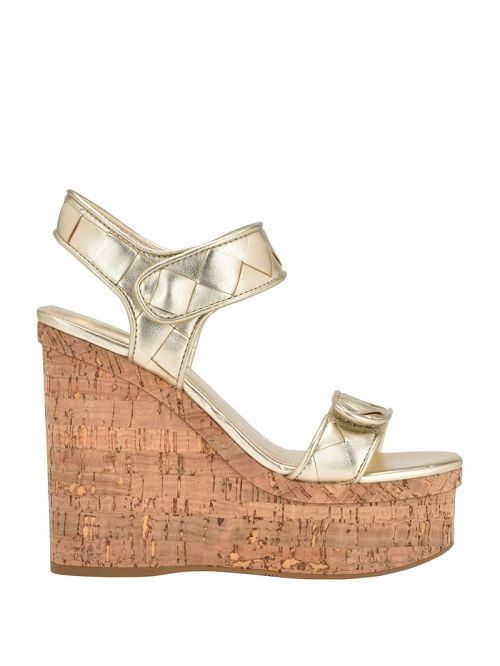 Guess Cataline Wedge Sandals Aurii | GUESS-SN29631