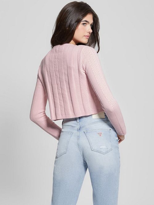 Guess Cecilia Crop Cardigan Roz | GUESS-SN27100