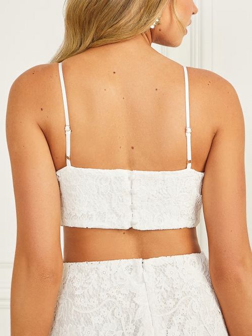 Guess Celeste Lace Dress Albi | GUESS-SN26955