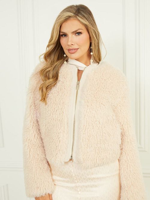 Guess Chantal Faux-Fur Jacket Roz | GUESS-SN27922