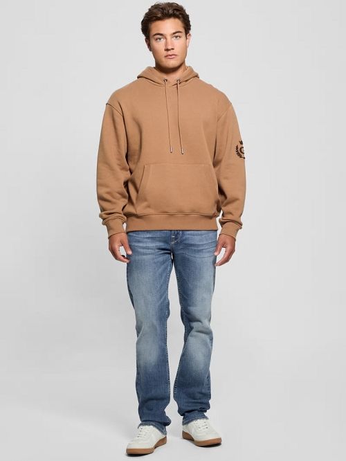 Guess Chenille Logo Hoodie Bej | GUESS-SN31070