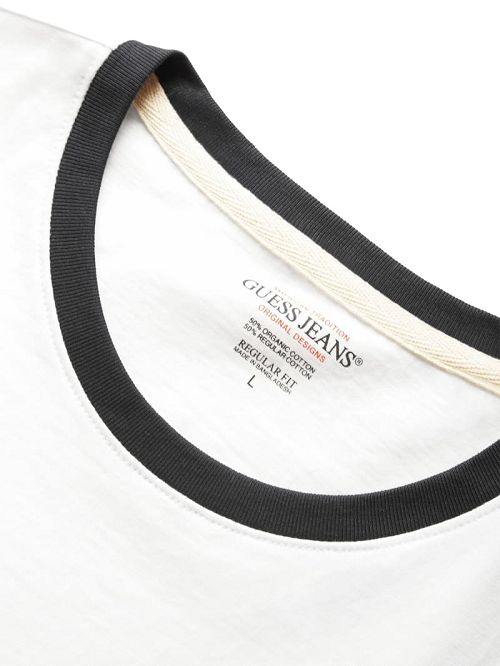 Guess Chest Script Logo Tee Albi | GUESS-SN30598