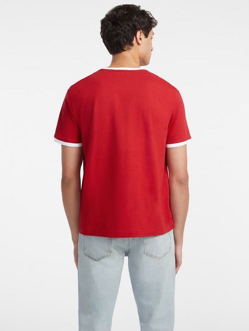 Guess Chest Script Logo Tee Rosii | GUESS-SN30650