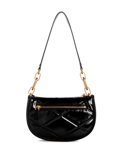 Guess Cilian Quilted Saddle Shoulder Bag Negrii | GUESS-SN29068