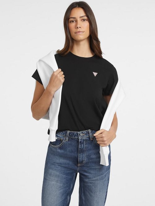 Guess Classic Mini Triangle Tee Negrii | GUESS-SN27131