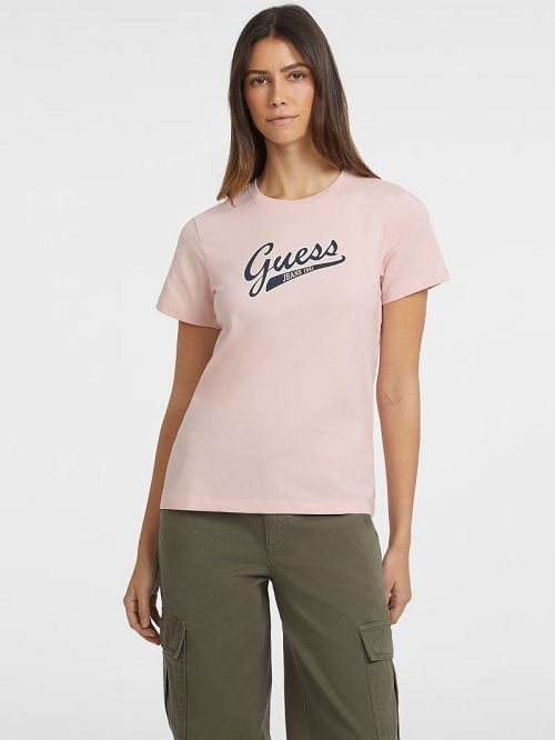 Guess Classic Script Logo Tee Roz | GUESS-SN27132