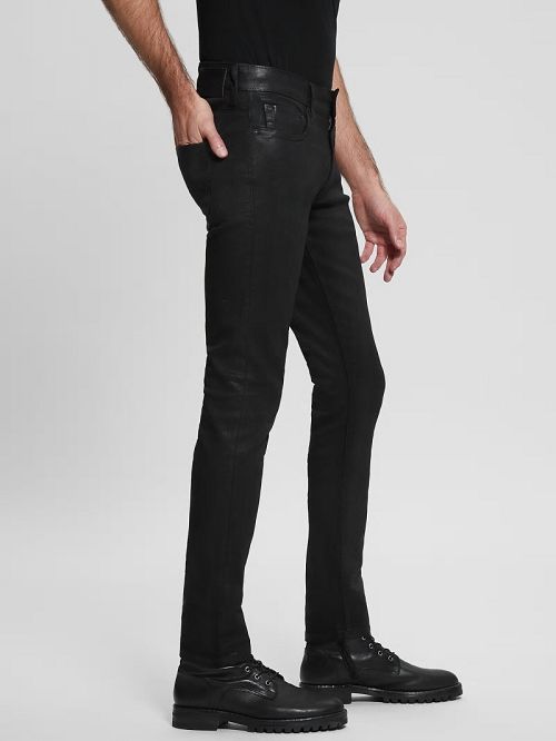 Guess Coated Skinny Jeans Negrii | GUESS-SN30439