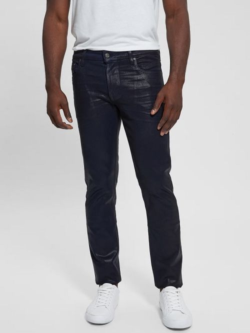 Guess Coated Tapered Jeans Albastri | GUESS-SN30349