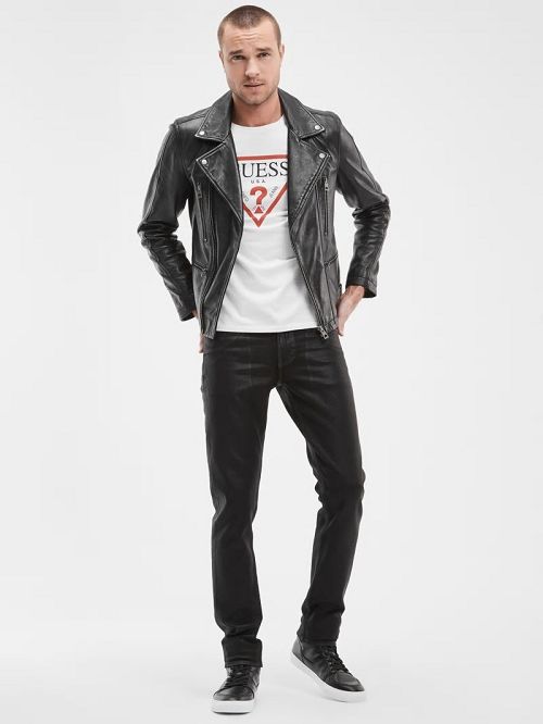 Guess Coated Tapered Jeans Negrii | GUESS-SN30427