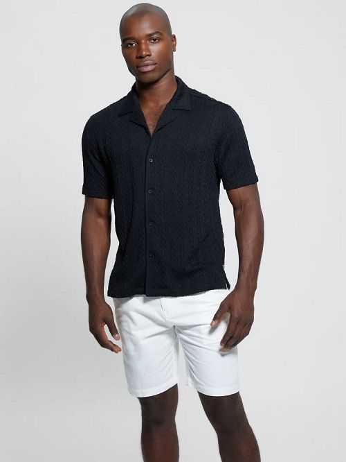 Guess Colton Knit Shirt Negrii | GUESS-SN31166