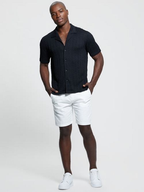 Guess Colton Knit Shirt Negrii | GUESS-SN31166