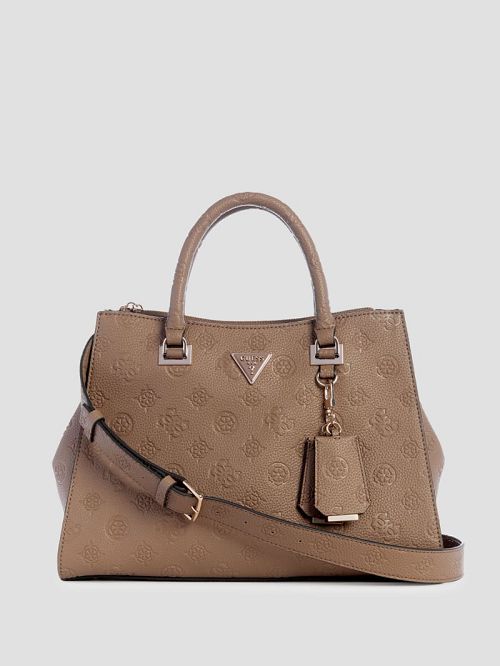 Guess Cresidia Society Satchel Maro | GUESS-SN28988