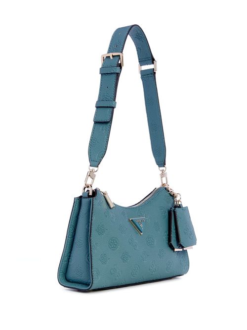 Guess Cresidia Top-Zip Shoulder Bag Albastri | GUESS-SN29158