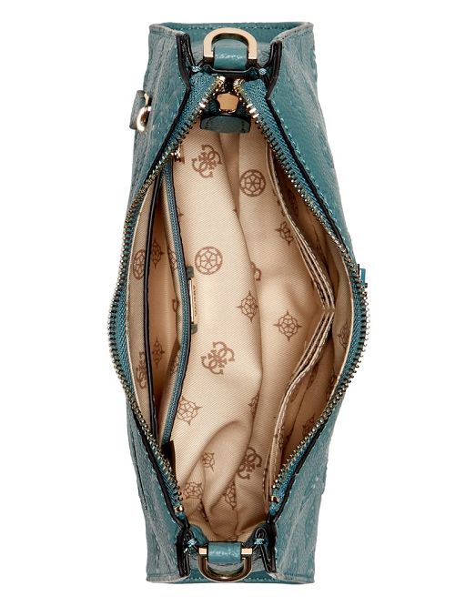 Guess Cresidia Top-Zip Shoulder Bag Albastri | GUESS-SN29158