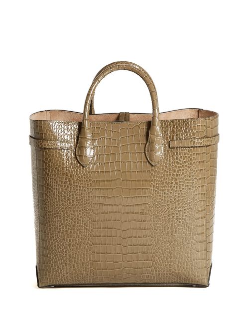 Guess Cristina Croc Leather Tote Aurii | GUESS-SN29364
