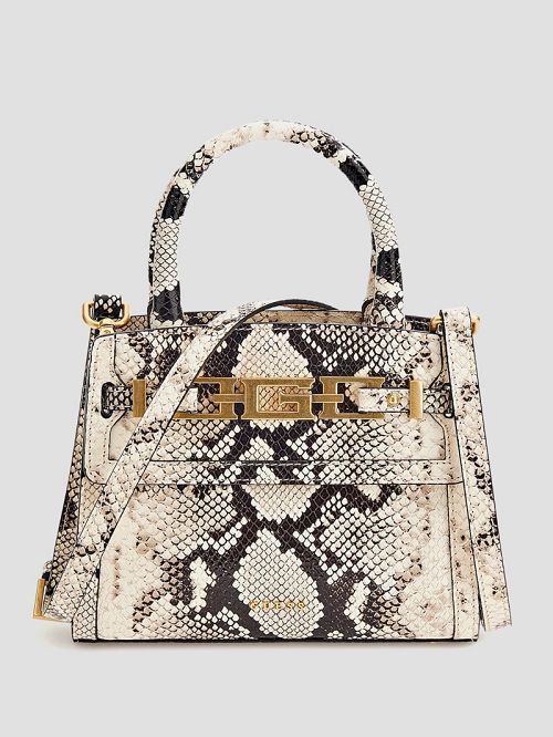 Guess Cristina Small Leather Satchel Albi | GUESS-SN29240
