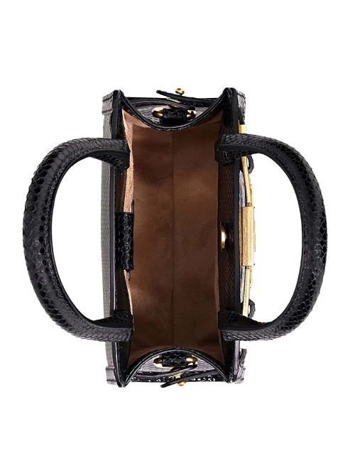 Guess Cristina Small Leather Satchel Negrii | GUESS-SN28746