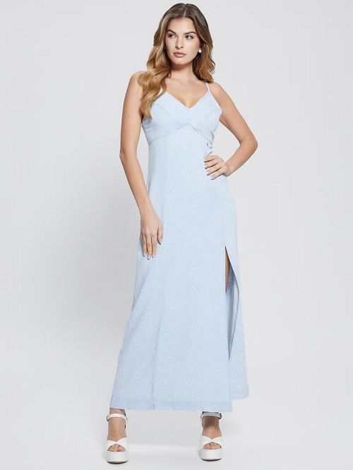 Guess Cruz Denim Dress Albastri | GUESS-SN26872