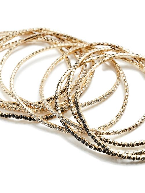 Guess Crystal-Embellished Stretch Bracelet Set Aurii | GUESS-SN30339