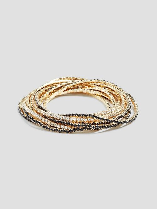 Guess Crystal-Embellished Stretch Bracelet Set Aurii | GUESS-SN30339