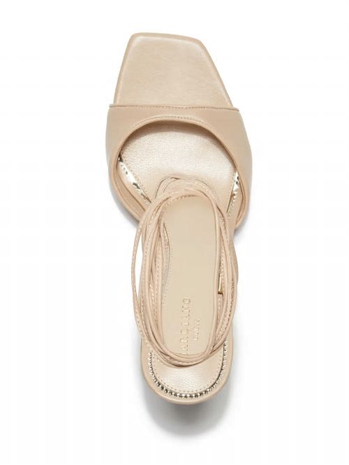 Guess Dalisa Leather Lace-Up Sandal Bej | GUESS-SN29827