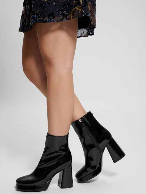 Guess Danca Platform Booties Negrii | GUESS-SN29918
