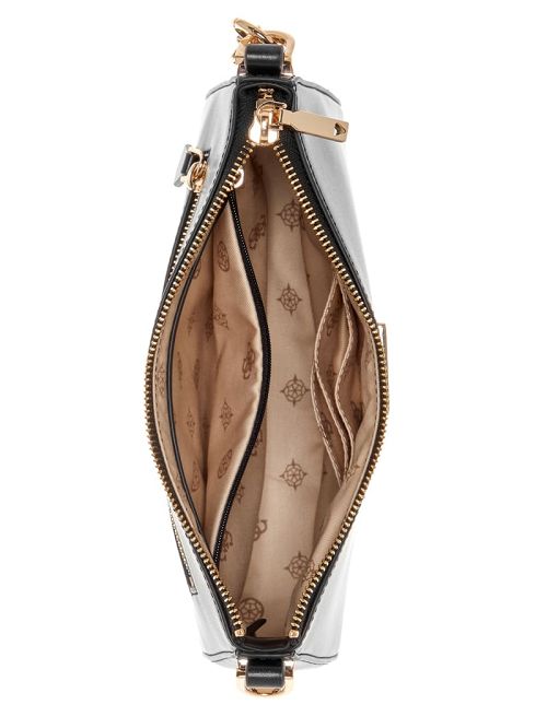 Guess Daryna Top-Zip Shoulder Bag Negrii | GUESS-SN29060