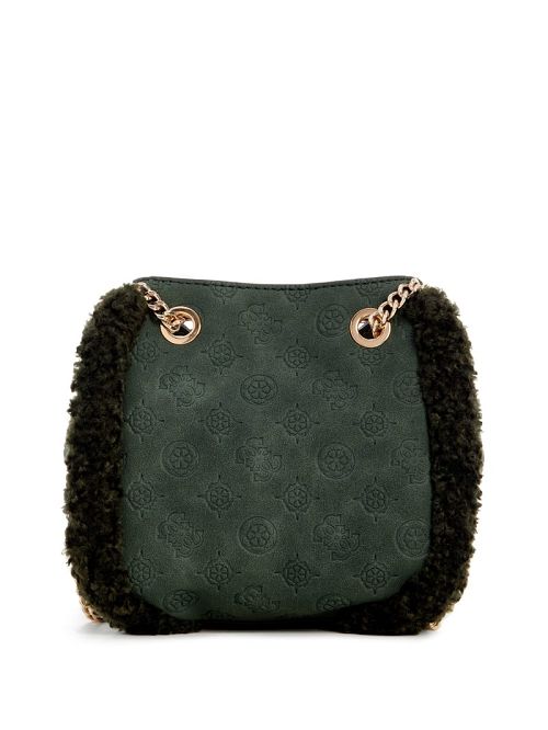 Guess Davika Convertible Crossbody Verzi | GUESS-SN29192