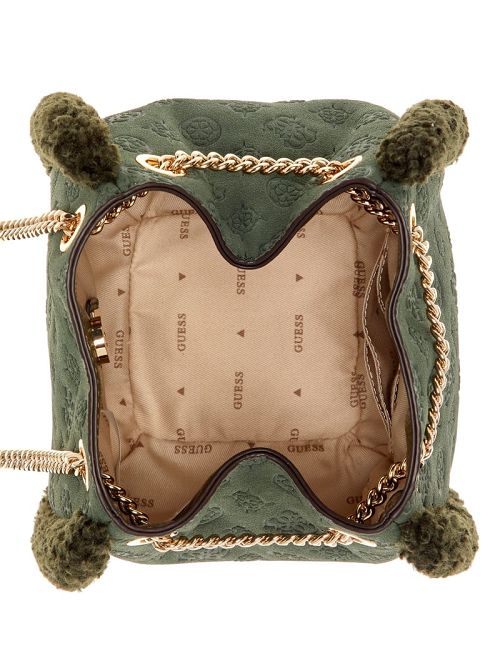 Guess Davika Convertible Crossbody Verzi | GUESS-SN29192