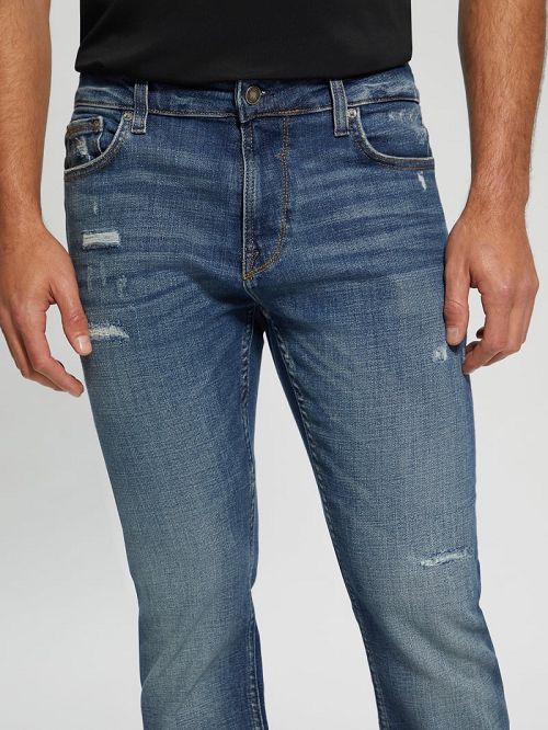 Guess Davis Straight Denim Jeans Albastri | GUESS-SN30399