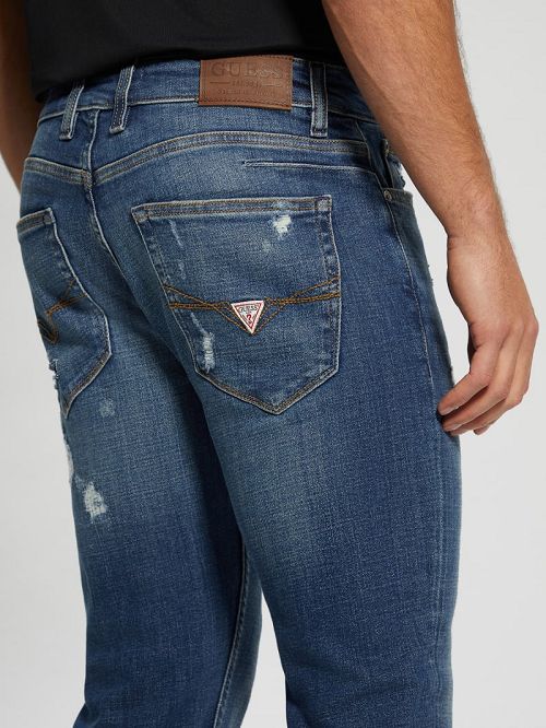 Guess Davis Straight Denim Jeans Albastri | GUESS-SN30399
