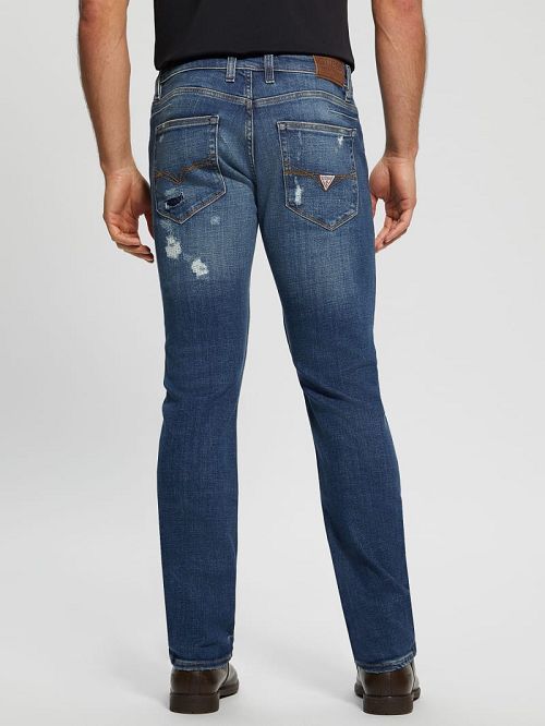 Guess Davis Straight Denim Jeans Albastri | GUESS-SN30399