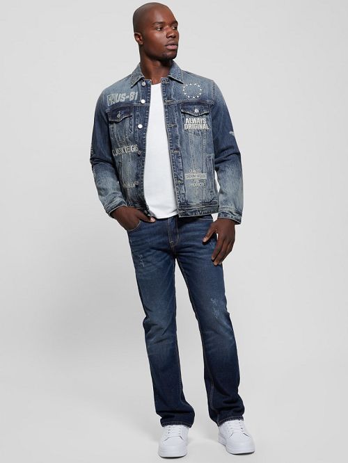 Guess Dean Denim Jacket Albastri | GUESS-SN30462