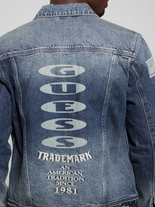 Guess Dean Denim Jacket Albastri | GUESS-SN30462